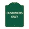 Signmission Designer Series Customers Only, Green & Tan Heavy-Gauge Aluminum Sign, 24" x 18", G-1824-24494 A-DES-G-1824-24494 - alternate 1